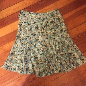 ODILLE size 8 100% silk skirt